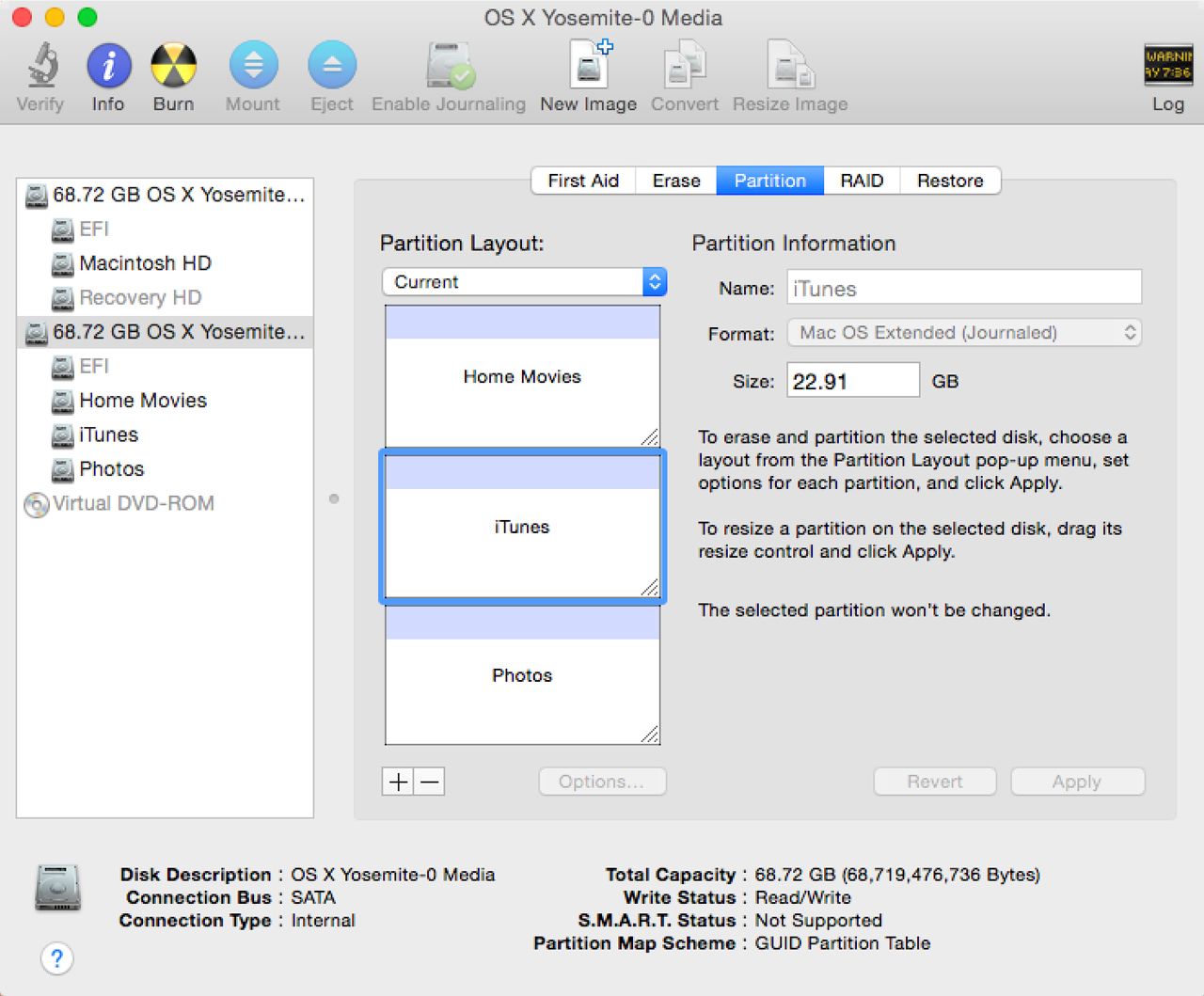 expand virtual disk for mac os x